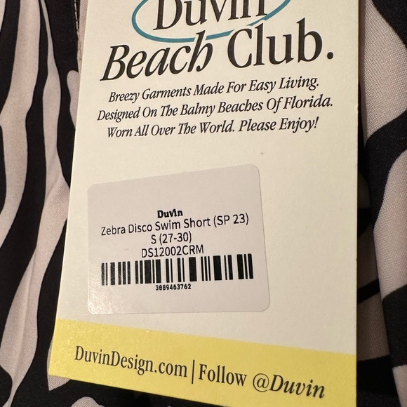 Duvin Swim Shorts S new with tags - Picture 3 of 3